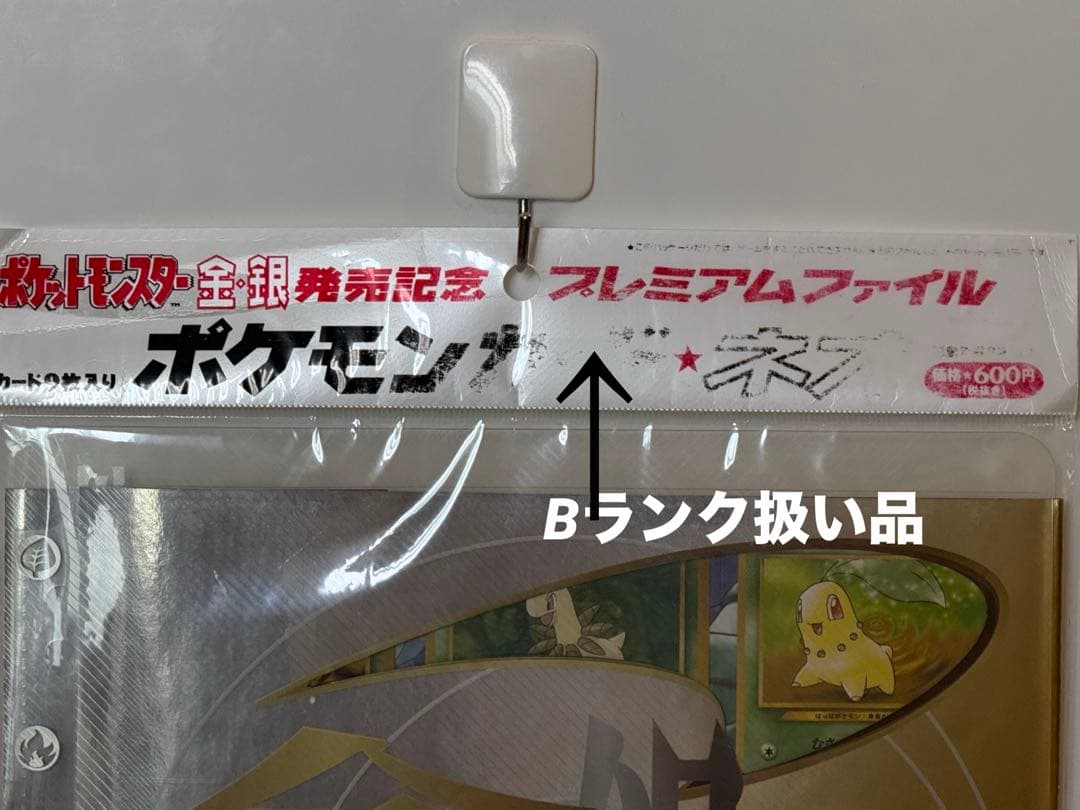 B品★完全未開封//ポケットモンスター金銀発売記念プレミアムファイル9枚カード入