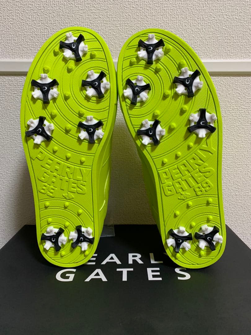 新品未使用22.5cm PEARLY GATES ゴルフシューズ イエロー