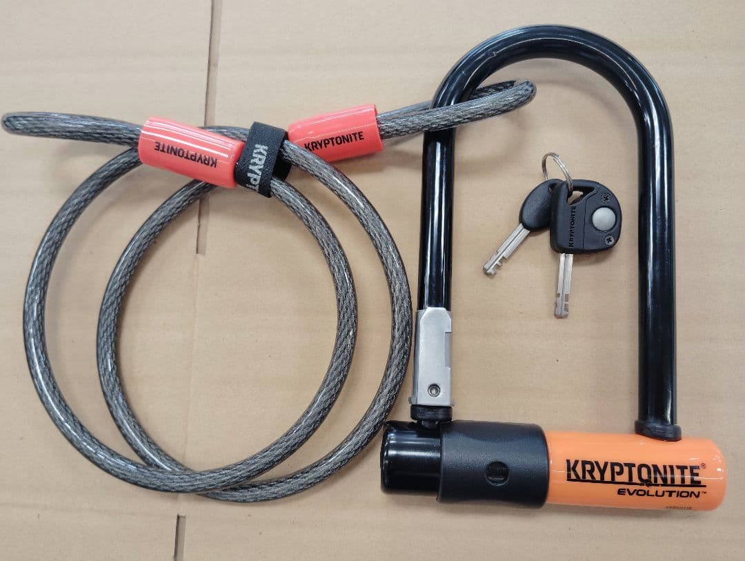 KRYPTONITE EVOLUTION Uロック ケーブルロック 中古美品