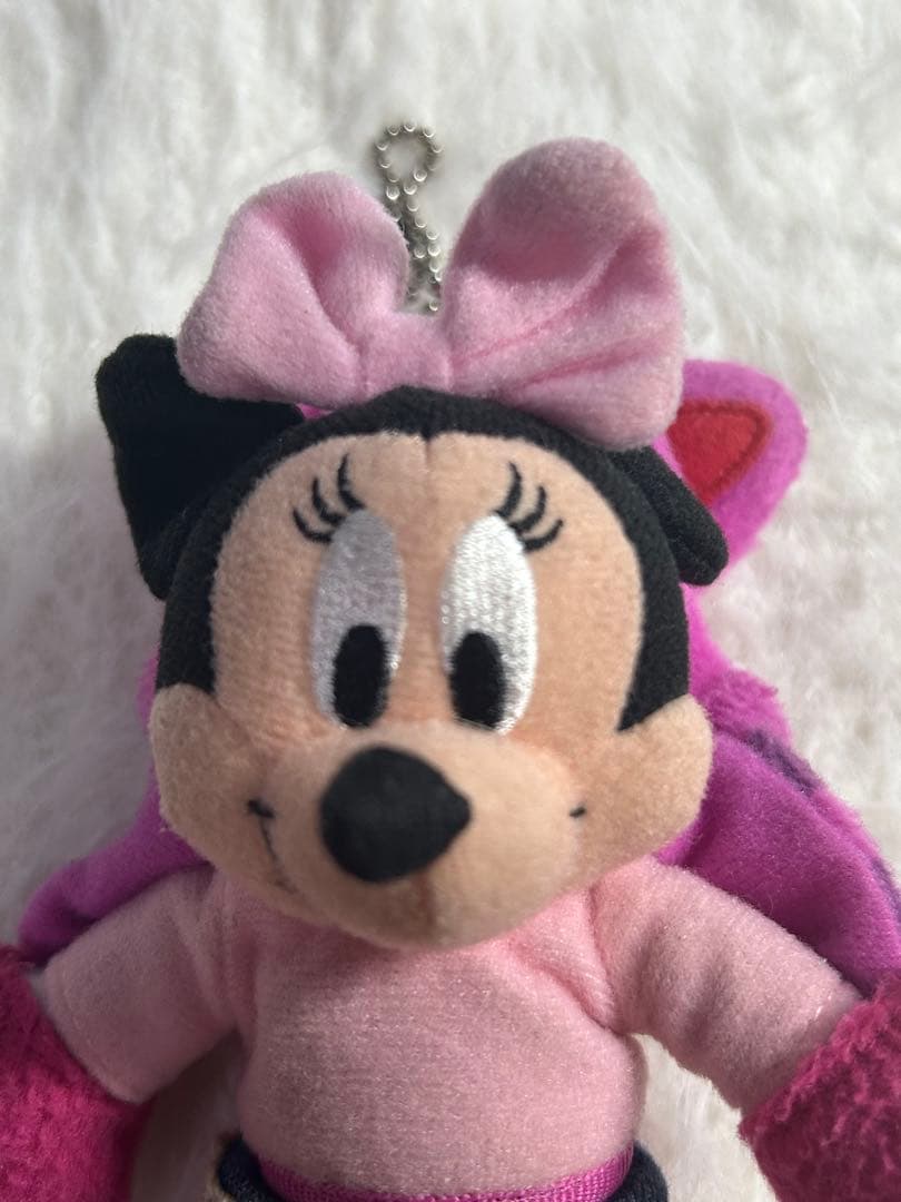 ディズニー ミニー チシャ猫 チェシャ猫 マフラーぬいぐるみバッジ キーホルダー