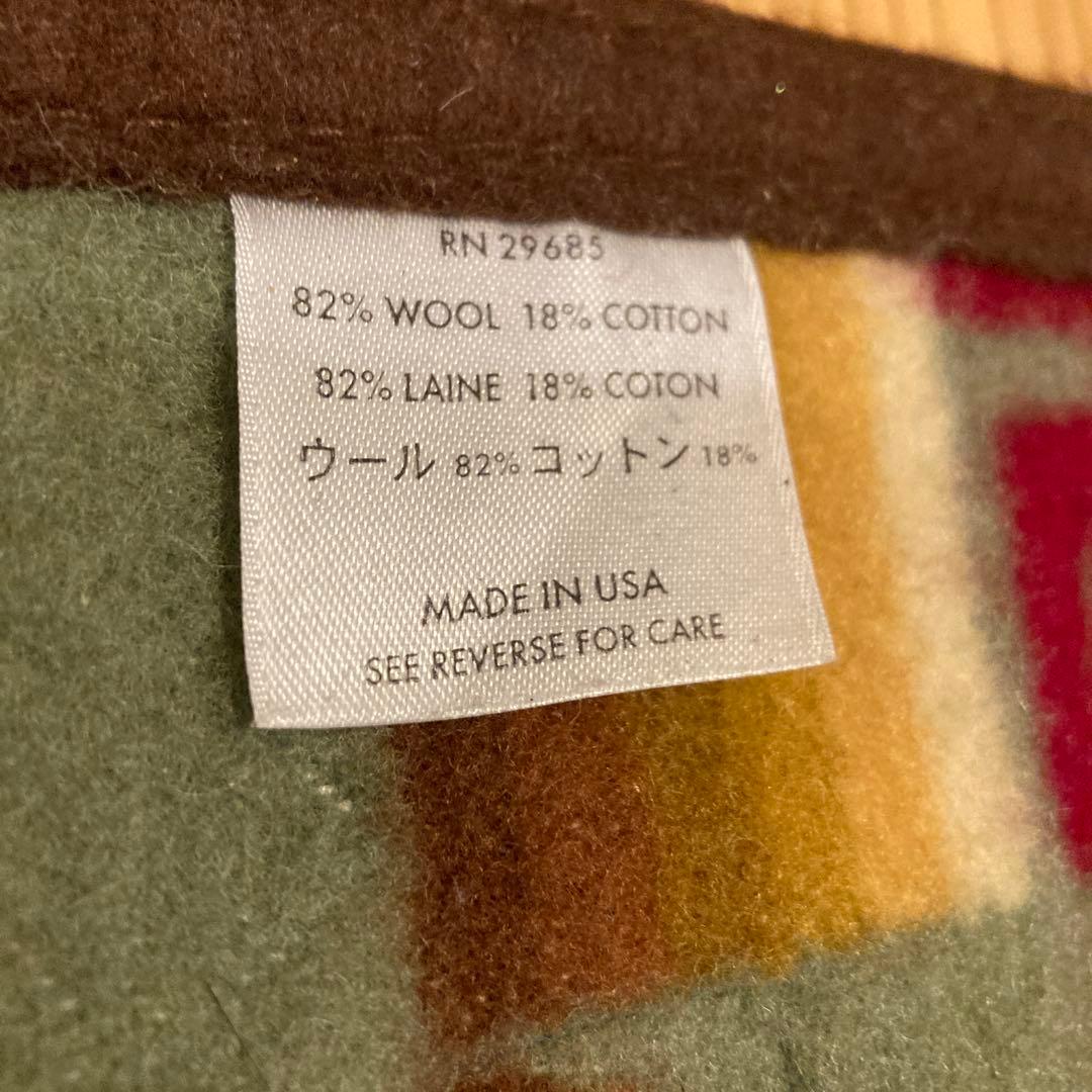 USA.ペンドルトン　Beaver State ウール毛布 古着　ビンテージ