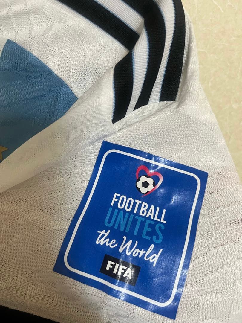 【新品未使用】アルゼンチン代表　選手仕様　ユニフォーム　カタールW杯　2022