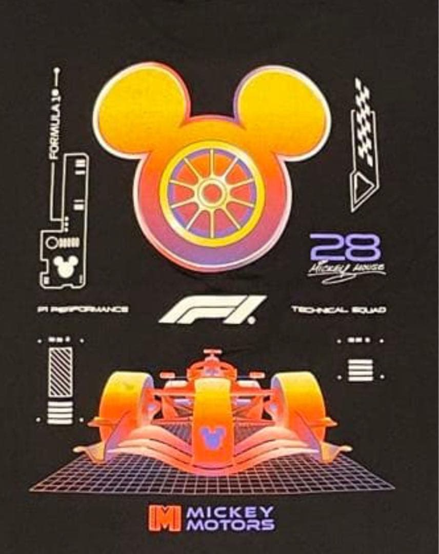 F1 × Disney ディズニー 鈴鹿　日本GP Tシャツ　ユニセックス　②