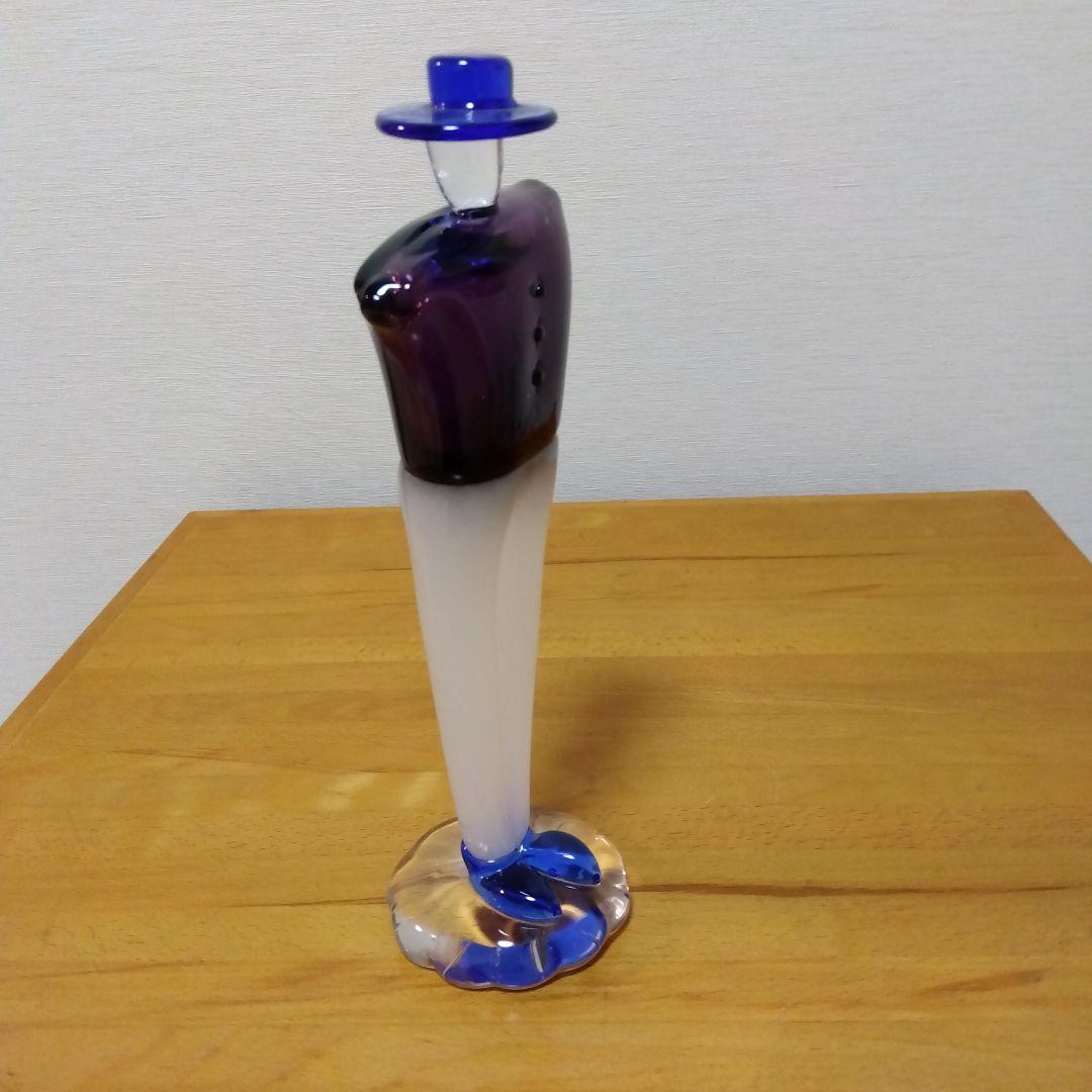 手作りガラス　人型置物　マルティグラス