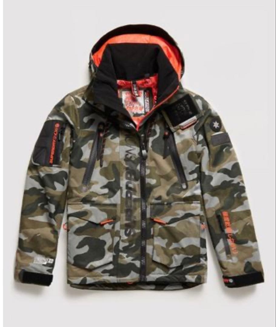 SUPERDRY 迷彩柄 スノーウェア　 別ブランドスノーパンツセット