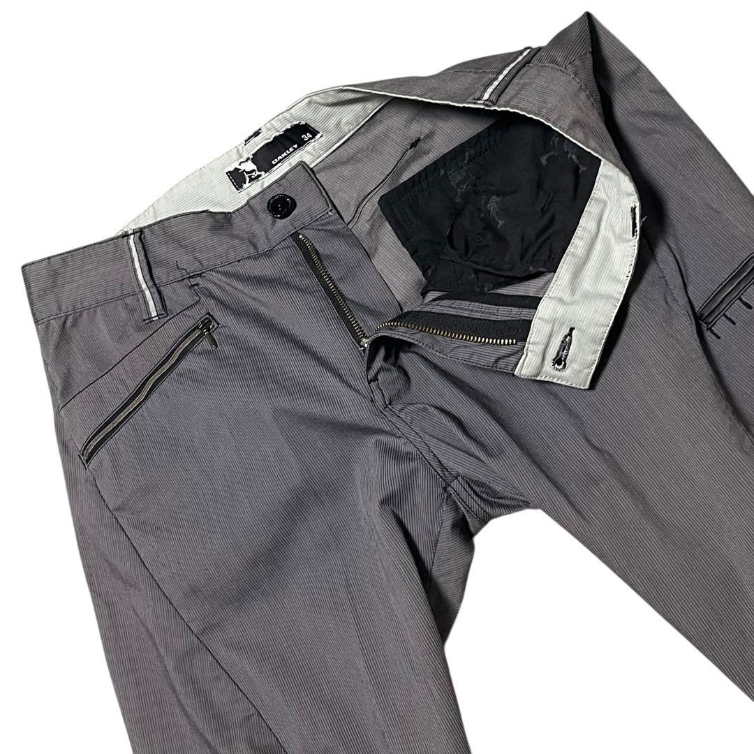 【完売品】【34】OAKLEY スカル ドクロ ストレッチパンツ メンズ