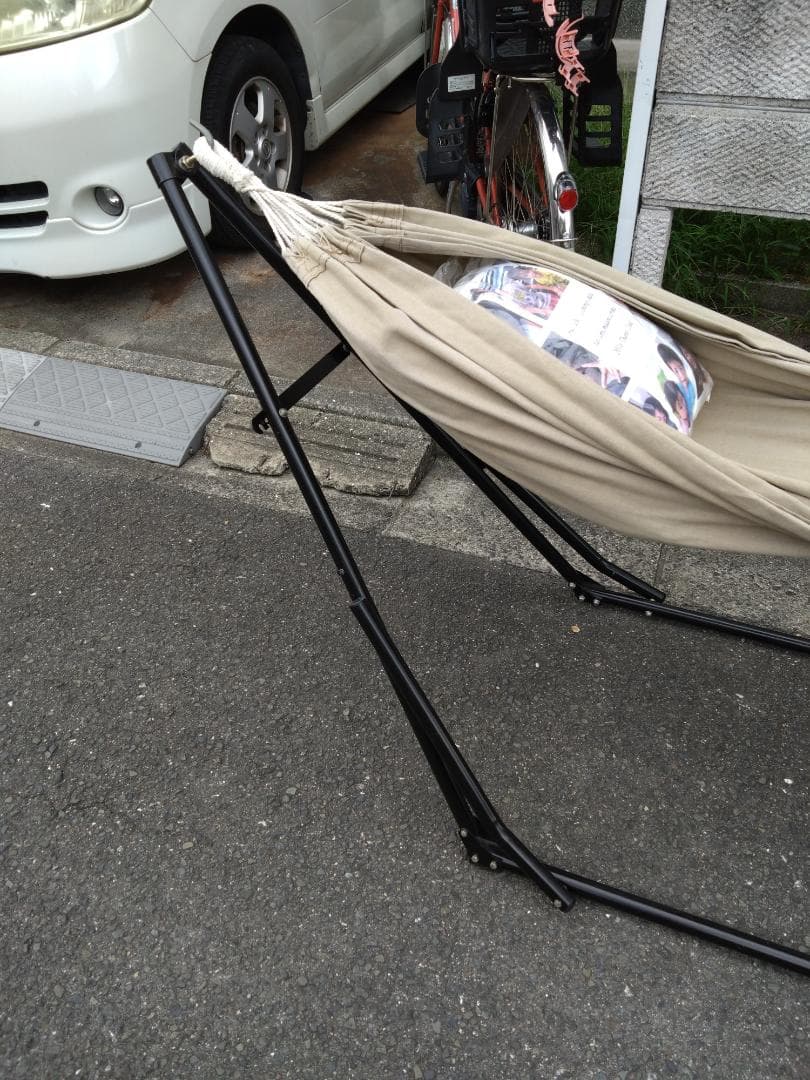 ハンモック ・自立式 ・折りたたみ・アウトドア キャンプ