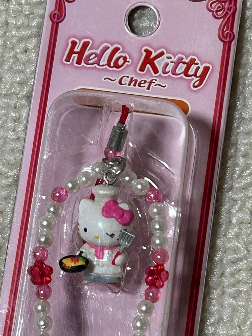 激レア☆2002年製　ハローキティ レストラン限定　根付けストラップ