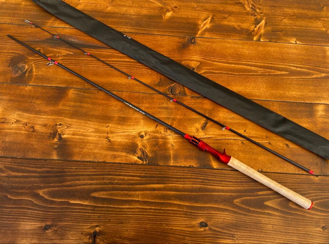 2ピースロッド　7ft 2.1M バス釣り　ベイトロッド　カーボンロッド 新品