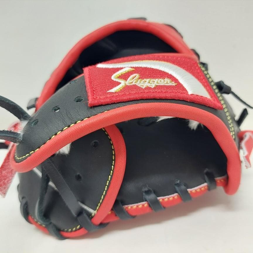 久保田スラッガー 限定トレーニング用 グラブ ブラック×レッド LT25-GS1