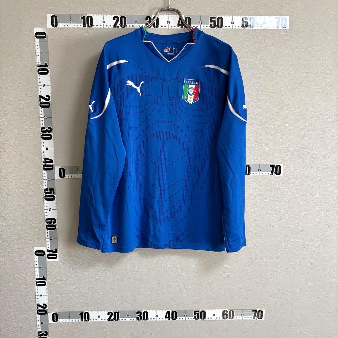 PUMA プーマ サッカー イタリア代表ゲームシャツ 長袖ユニフォーム 2010