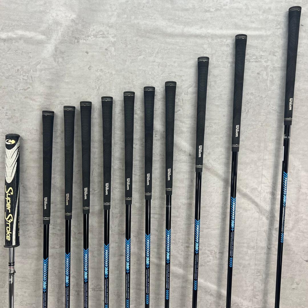 ウィルソン　ブリヂストン　メンズゴルフ11本セット　R　右利き用　キャディバッグ