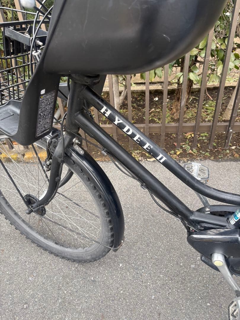 ブリヂストン　ハイディツー 前後チャイルドシート付きけ　電動アシスト自転車