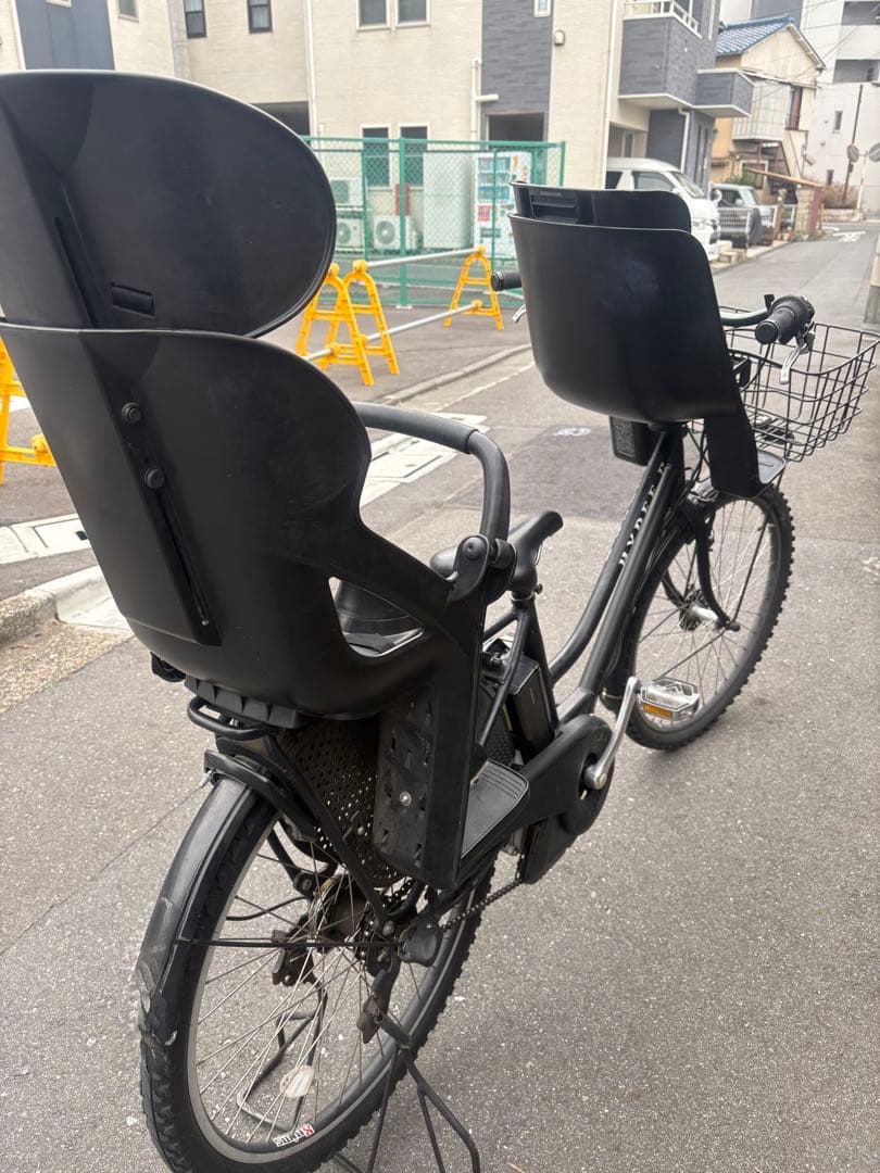 ブリヂストン　ハイディツー 前後チャイルドシート付きけ　電動アシスト自転車