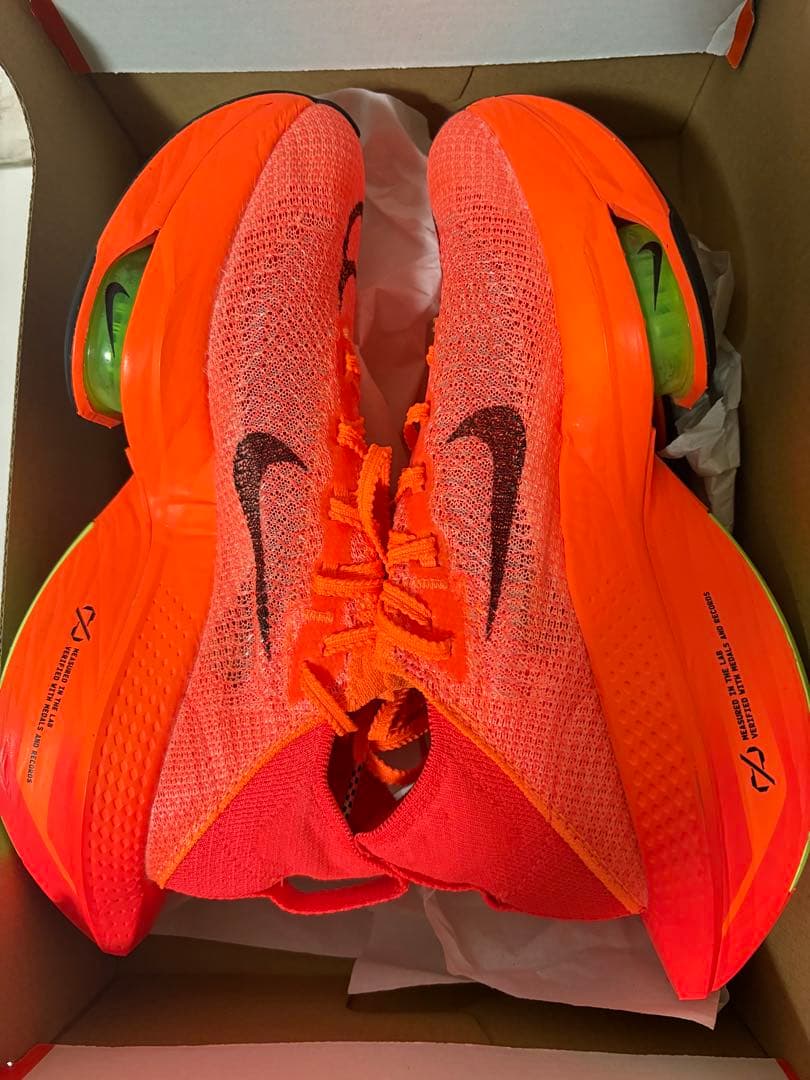 Nike エア ズーム アルファフライ ネクスト%2 オレンジ25cm