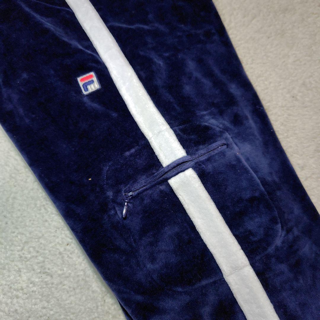 FILA フィラ セットアップ ベロア 刺繍ロゴ 00s y2k
