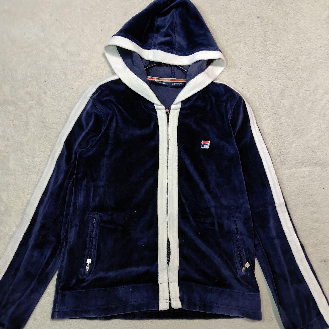 FILA フィラ セットアップ ベロア 刺繍ロゴ 00s y2k