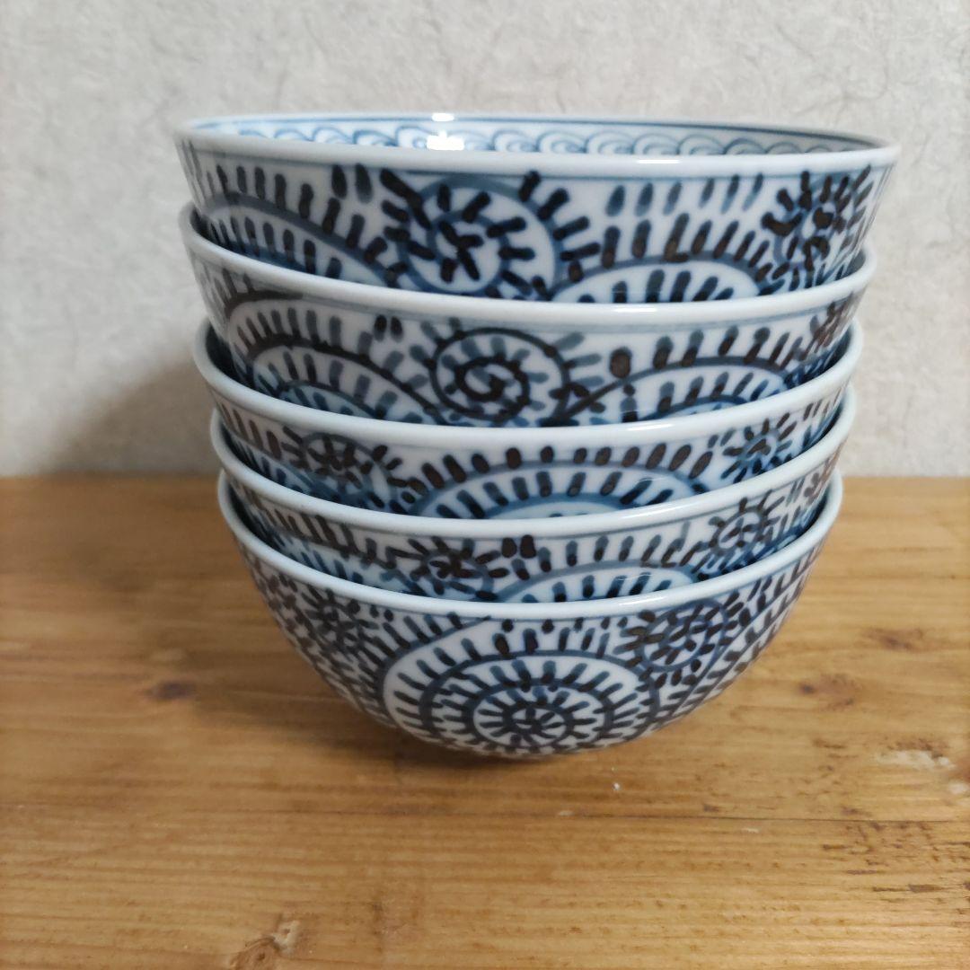有田焼　幸麓窯　田代幸雄作　蛸唐草　飯碗５個セット