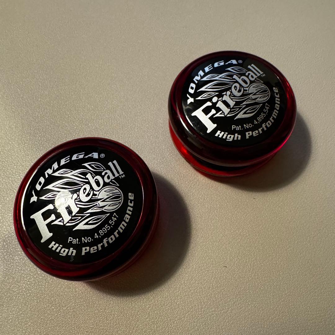 【美品2個セット】YOMEGA ファイヤーボール ブラック×レッド