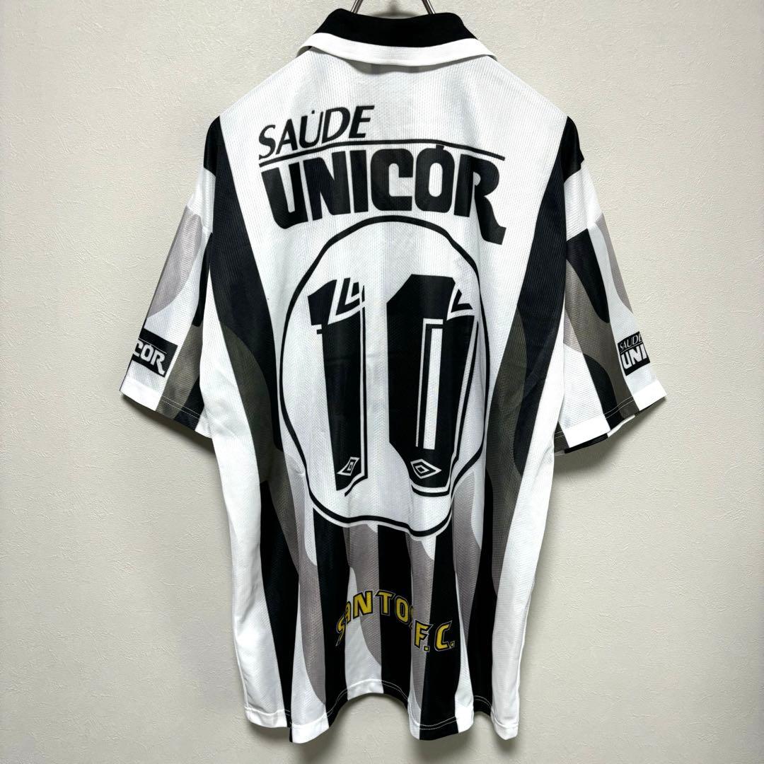 UMBRO アンブロ サントスFC Santosユニフォームゲームシャツ白黒G