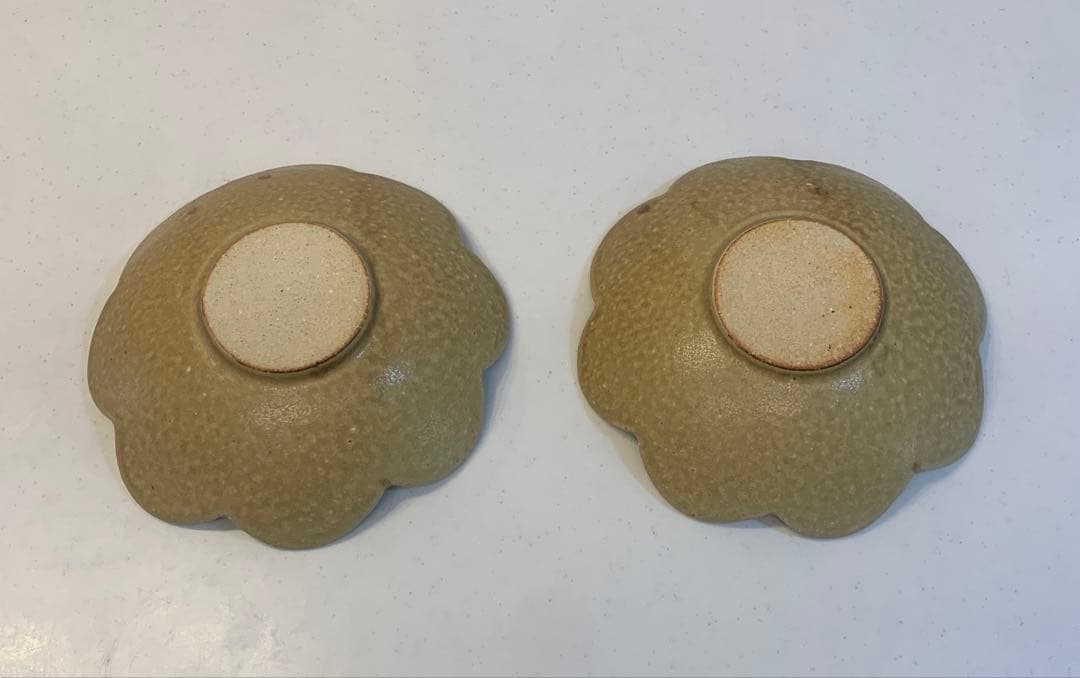 【新品未使用・再値下げ】穂屋工房　吉田千穂　陶器　輪花皿　深皿