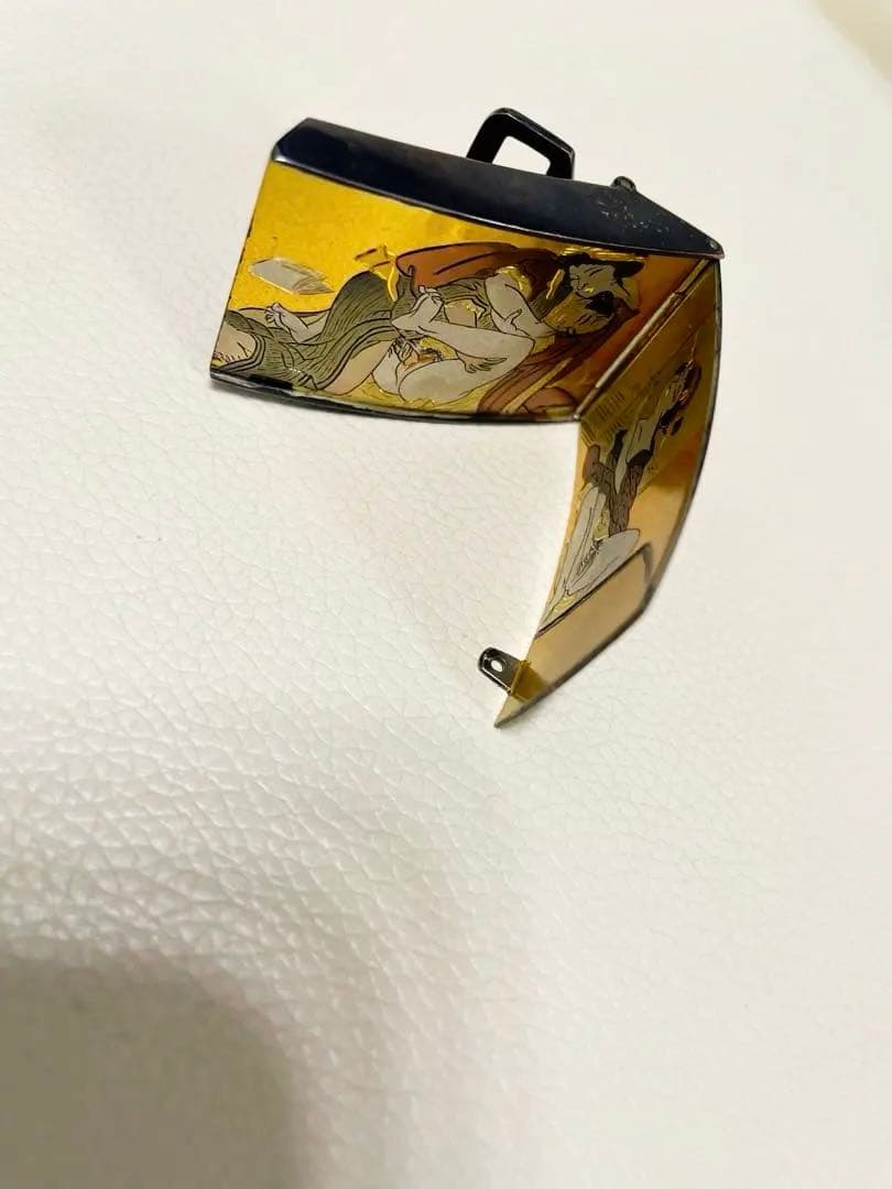 春画からくりバックル シルバー刻印あり
