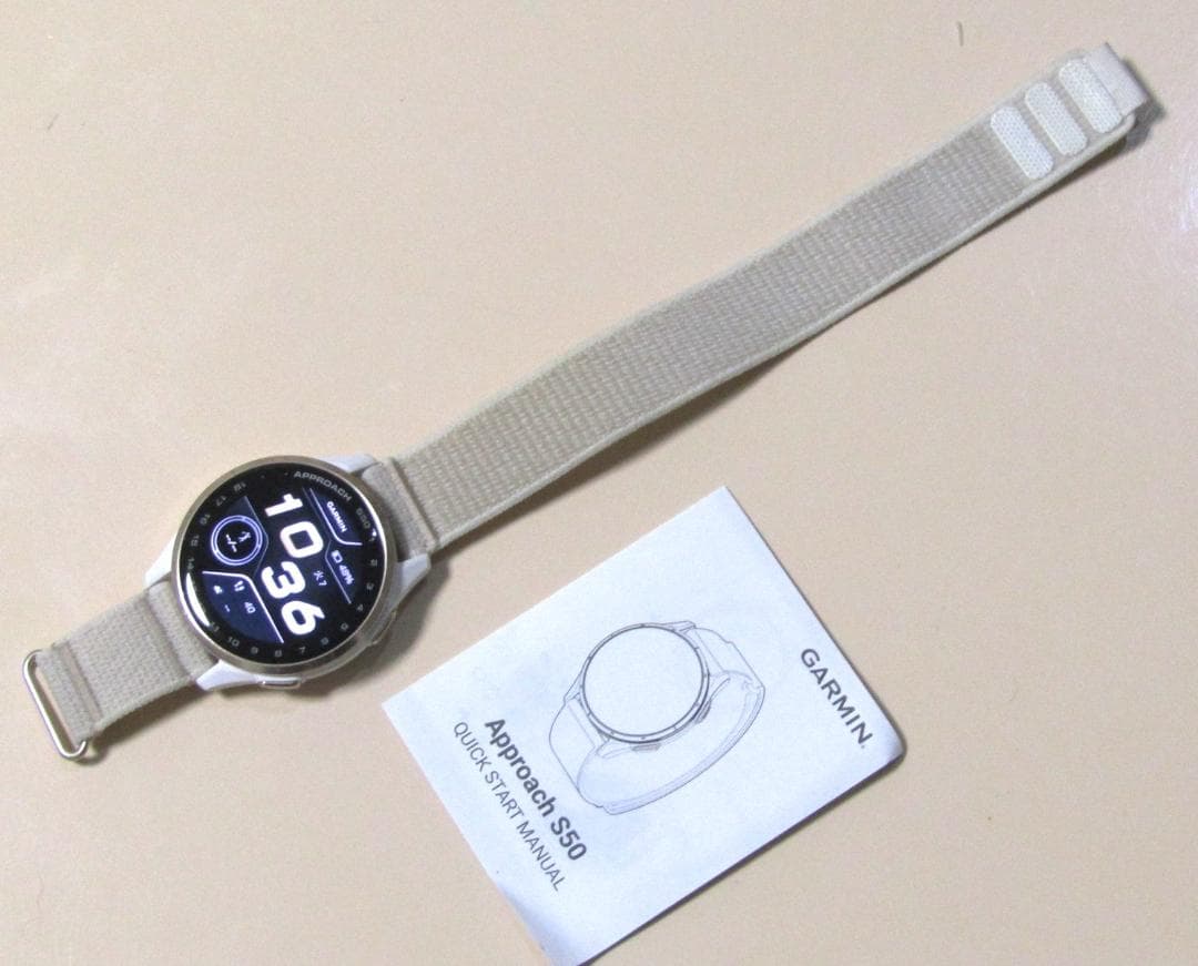 超美品 ガーミン アプローチ S50 アイボリー