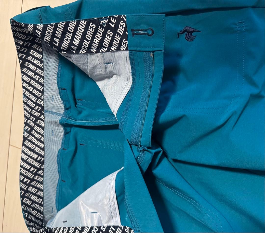 新品未使用！le coq sportif ゴルフパンツ ターコイズ