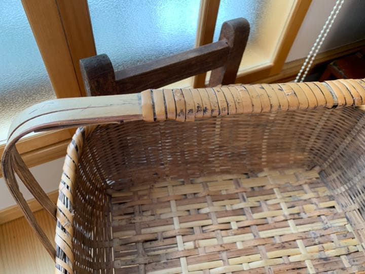 バスケット　アンティーク　レトロ　骨董