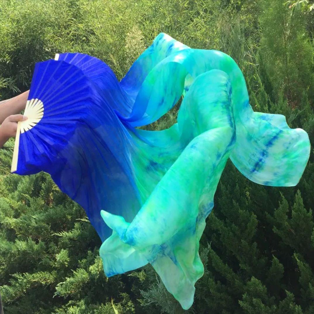 シルク ファンベール ブルータイダイベリーダンス Silk FanVeil 衣装