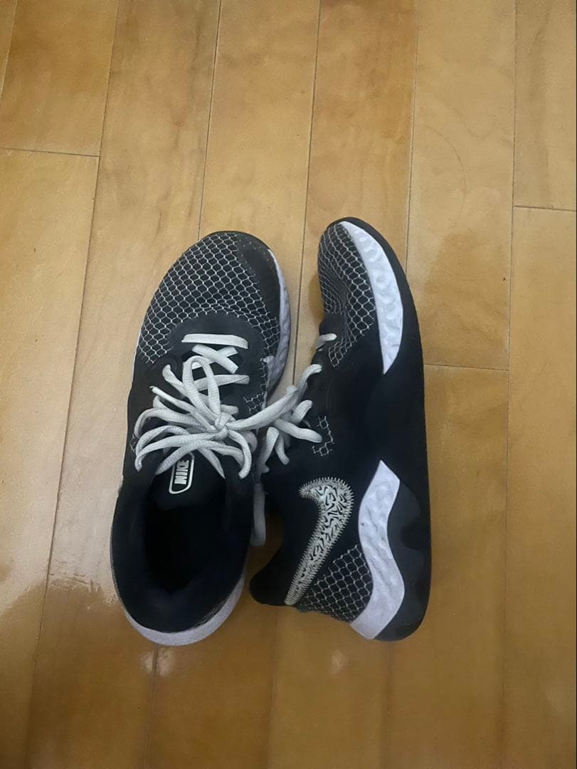 Nike バスケットボールシューズ グレー/ネイビー