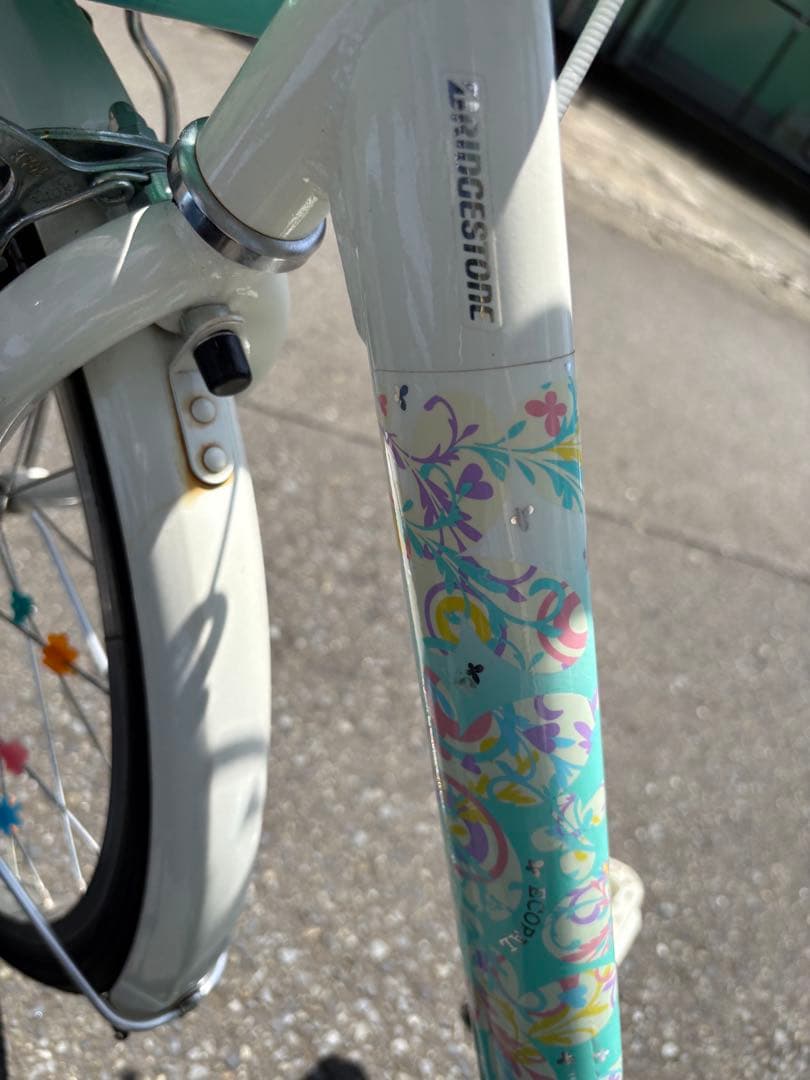 【引き渡し限定】ブリヂストン　自転車 女の子　20インチ　⭐️ヘルメット付⭐️