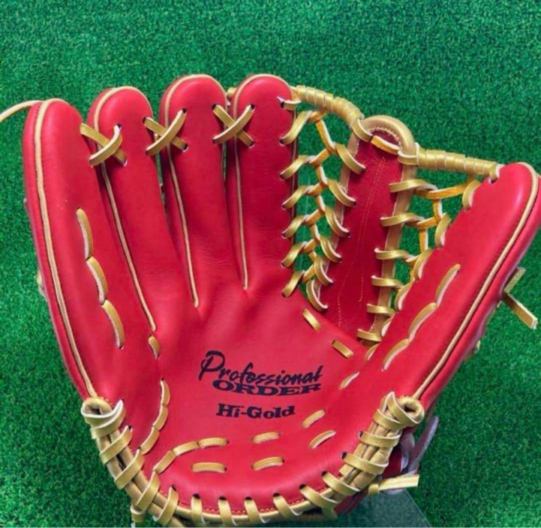 ハイゴールド HI-GOLD 外野手用 硬式野球　外野 グローブ 左投げ 358