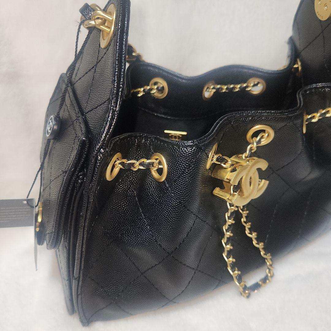 ミニサイズ　CHANEL ブラック キルティングバッグ　ノベルティ