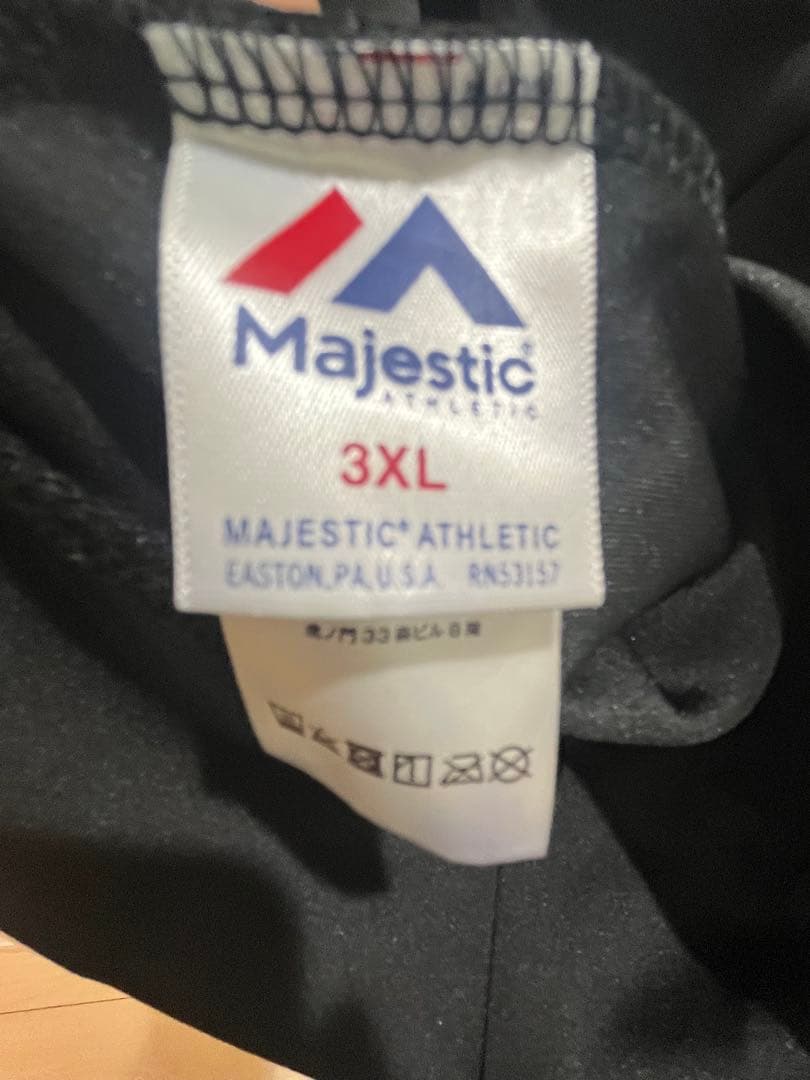 SoftBank hawks Majestic 3XL ブラックフーディー
