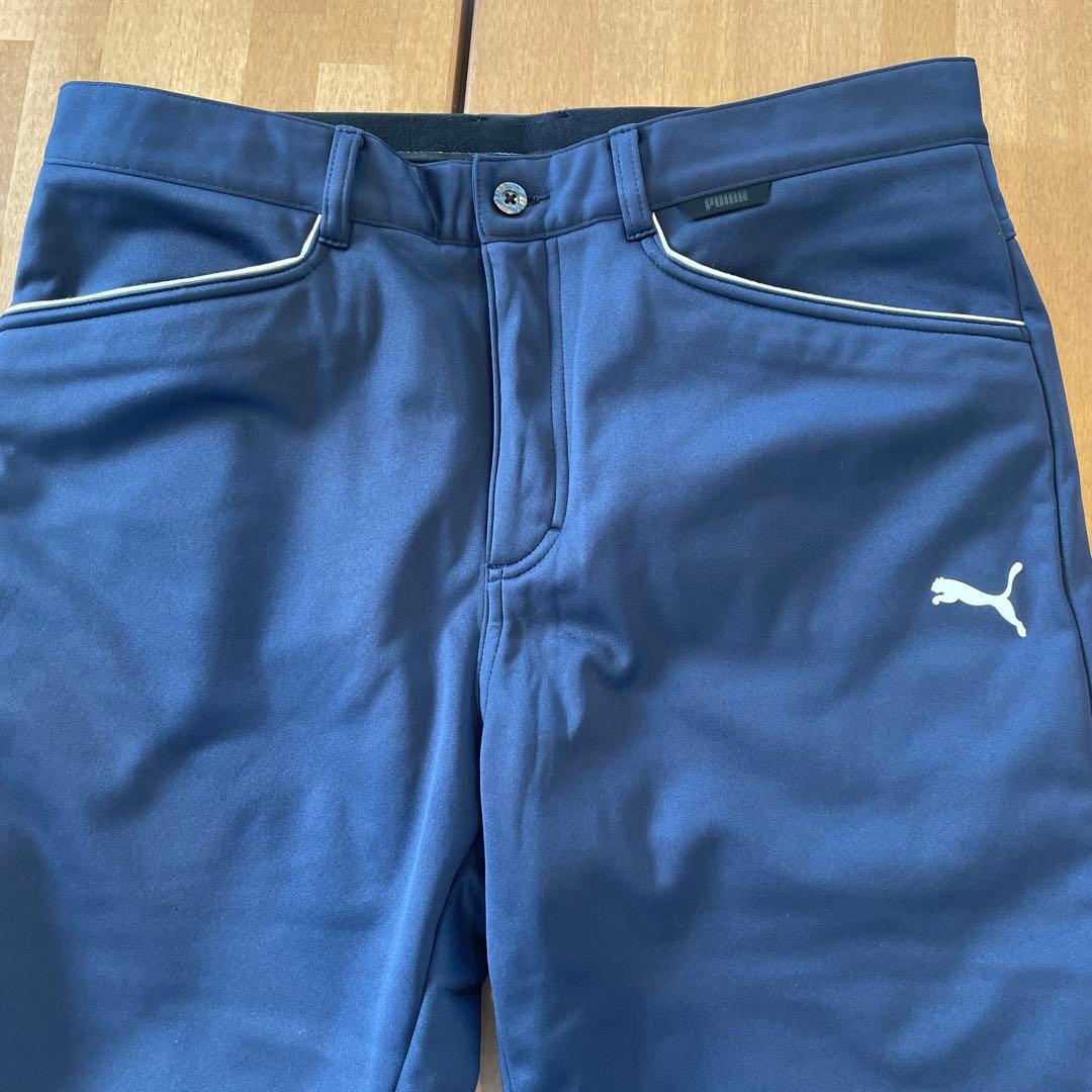 PUMA GOLF セットアップ スウェット＋テーパードパンツ ネイビー 上下