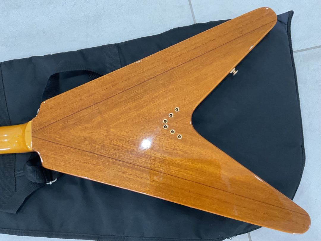 ギター 2005 epiphone Flying V 1958 korina
