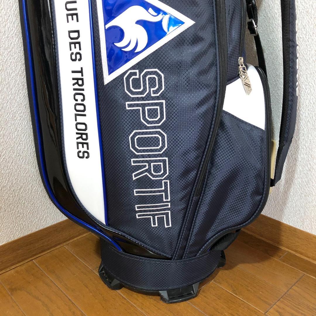 【美品】 ルコックスポルティフ キャディバッグ カート型 6分割 ネイビー