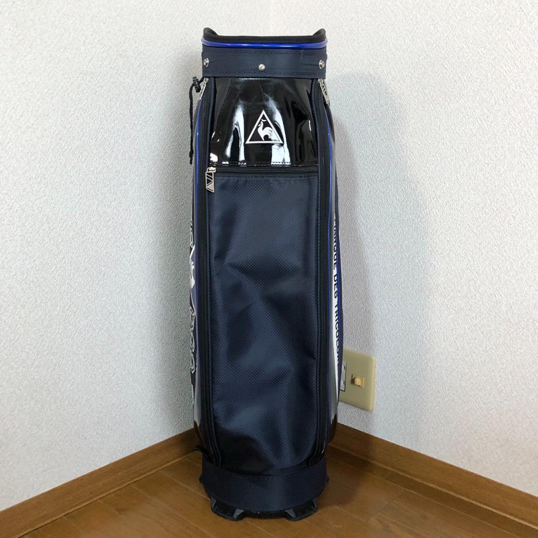 【美品】 ルコックスポルティフ キャディバッグ カート型 6分割 ネイビー