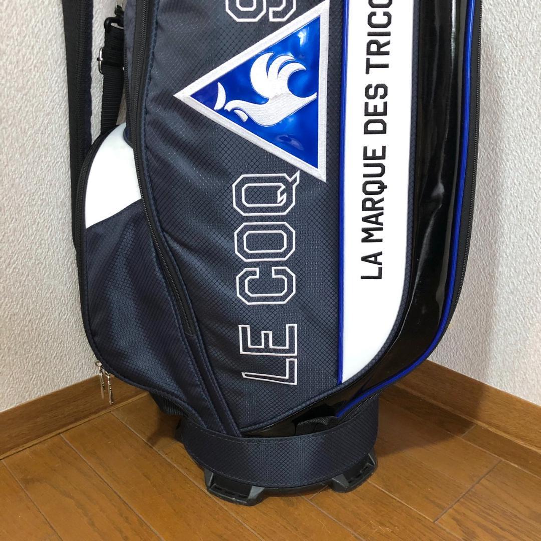 【美品】 ルコックスポルティフ キャディバッグ カート型 6分割 ネイビー