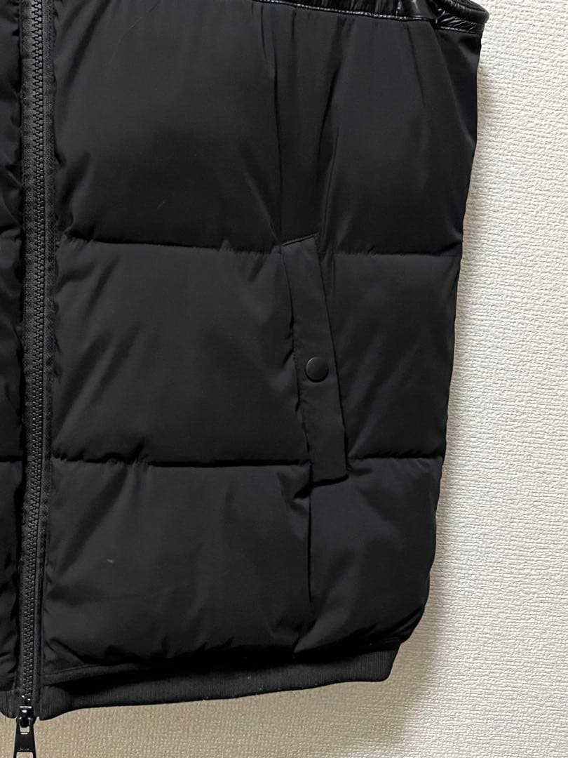 LUXEAKMPLUS　パデッドベスト　/XL　ブラック　ゴルフ　ロゴプリント