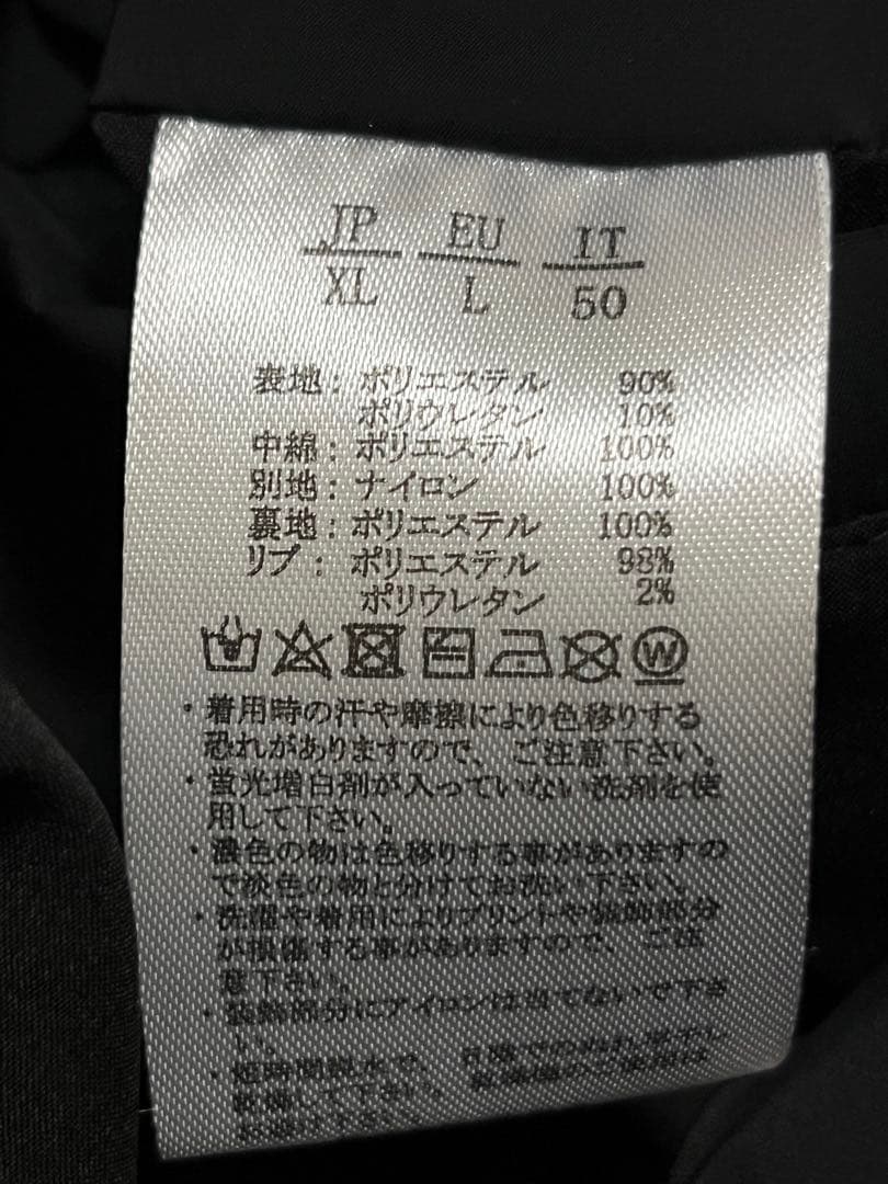LUXEAKMPLUS　パデッドベスト　/XL　ブラック　ゴルフ　ロゴプリント