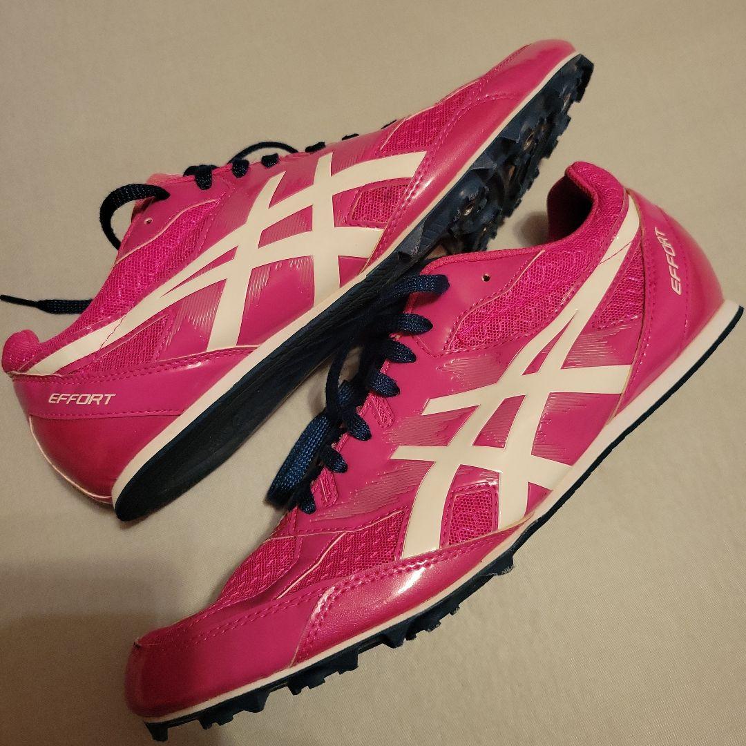 asicsエフォート　 スパイクシューズ　ピンク29センチ