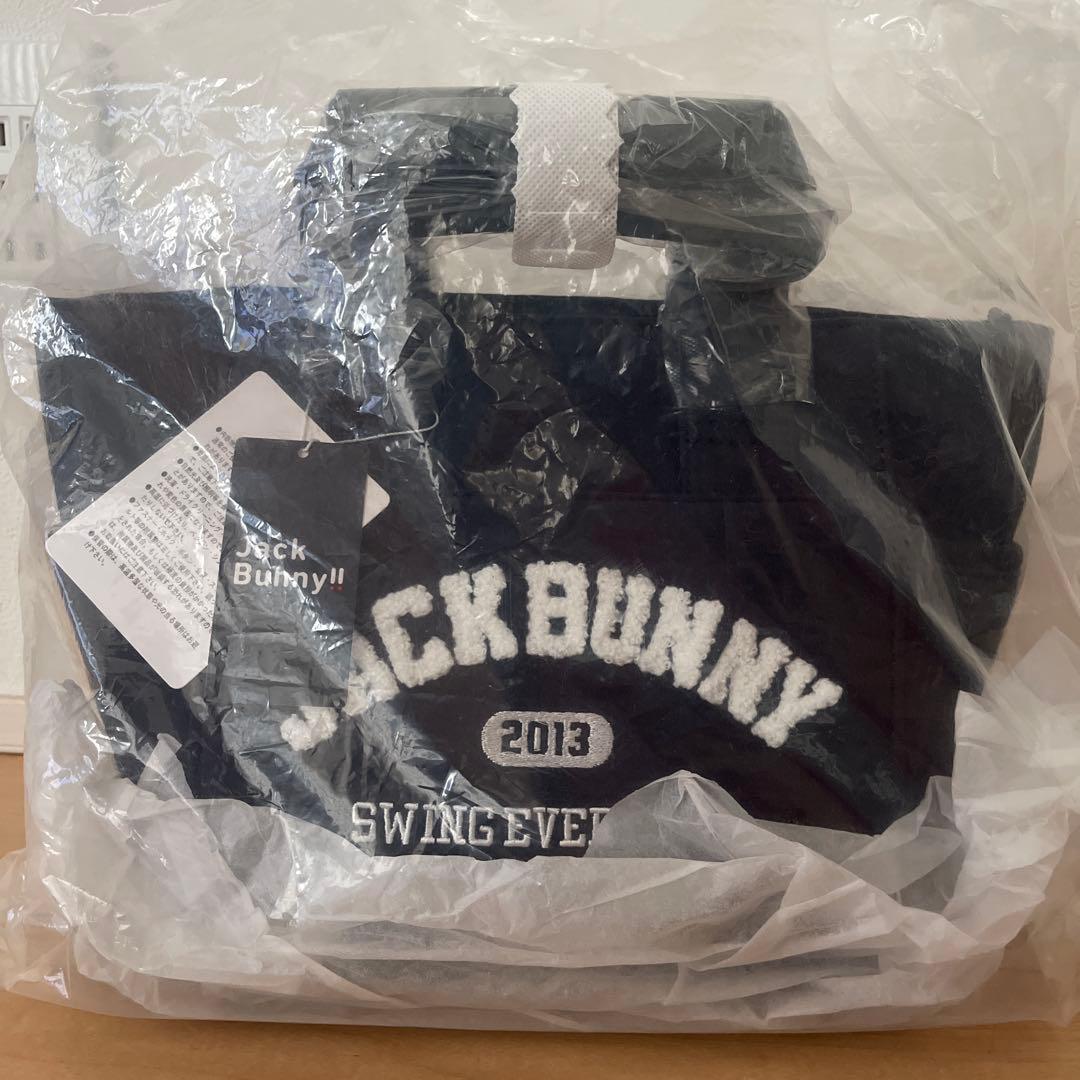 新品タグ付き☆ Jack Bunny!!裏毛カートバッグ ゴルフバッグ ネイビー