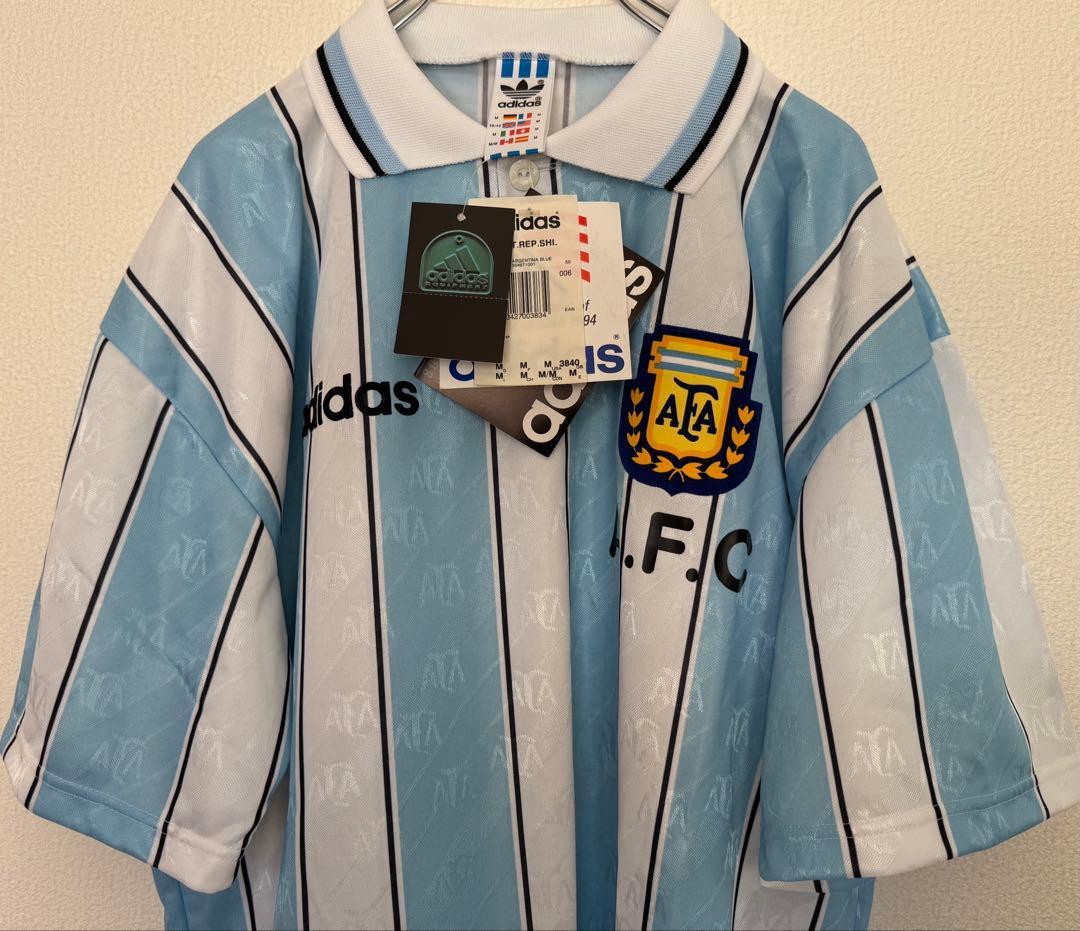 激レア 90s デッドストック アディダス アルゼンチン代表ユニフォーム 英国製