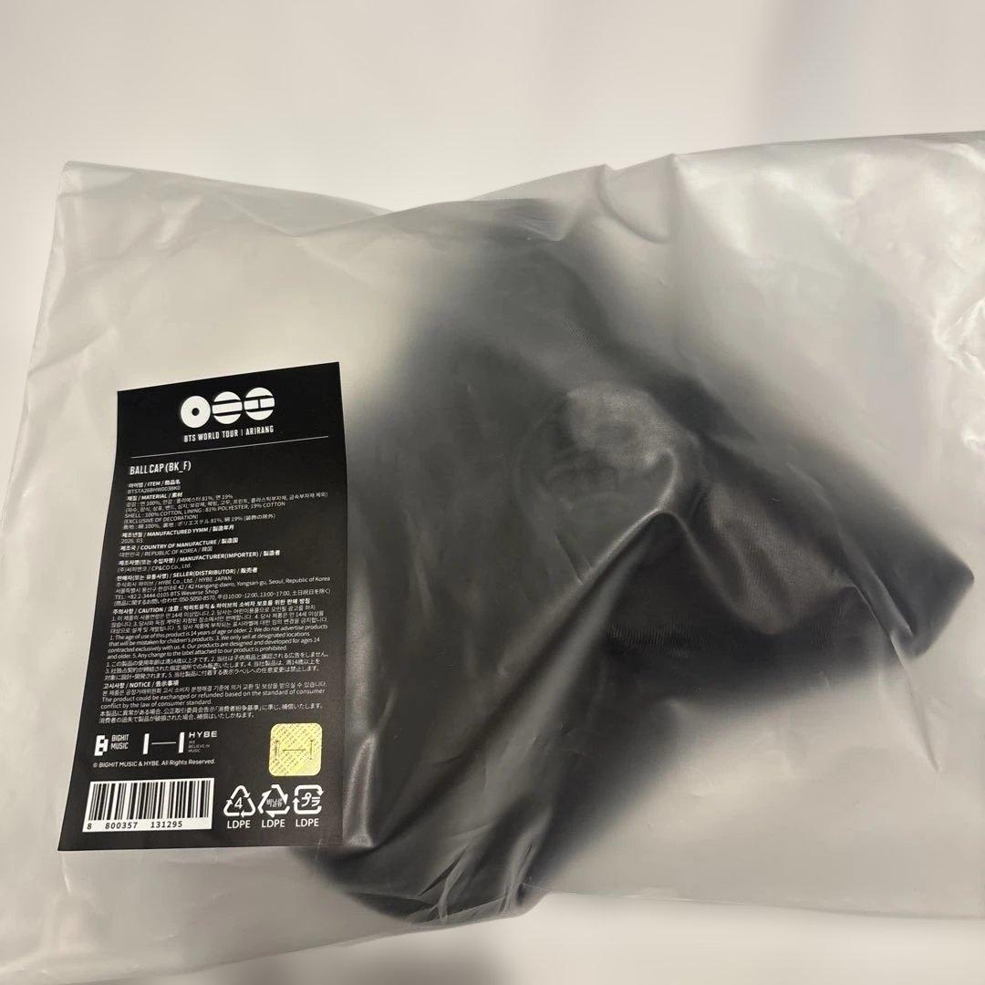 BTS ARIRANG Ball Cap (Black) キャップ 帽子