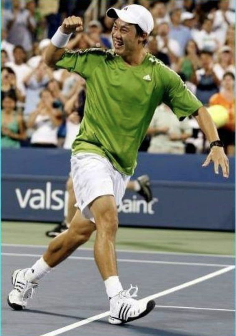 adidas　錦織圭選手　2008年　全米オープン着用モデル　テニスウェア　L