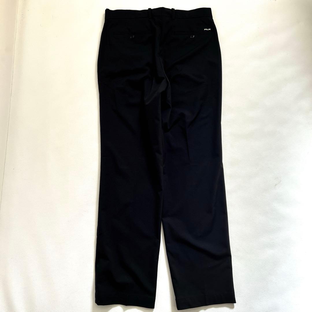 【美品✨メタルロゴ】RLX ラルフローレン ゴルフパンツ XLサイズ ブラック