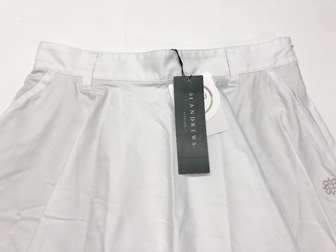 ○★新品未使用　St ANDREWS　クロッシングロゴ ジャガードスカート　L