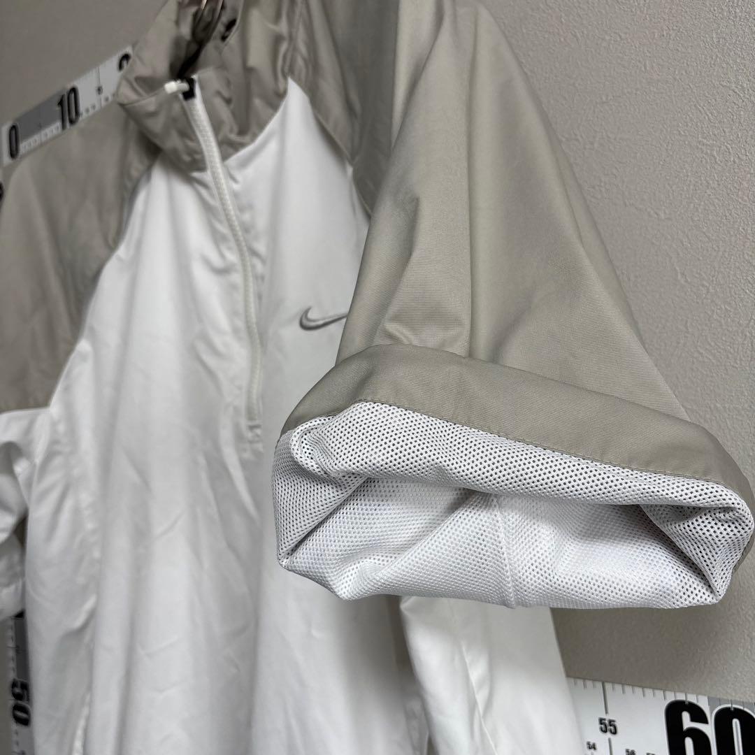 ナイキ NIKE golf ゴルフ ハーフジップ ナイロンジャケットM 白